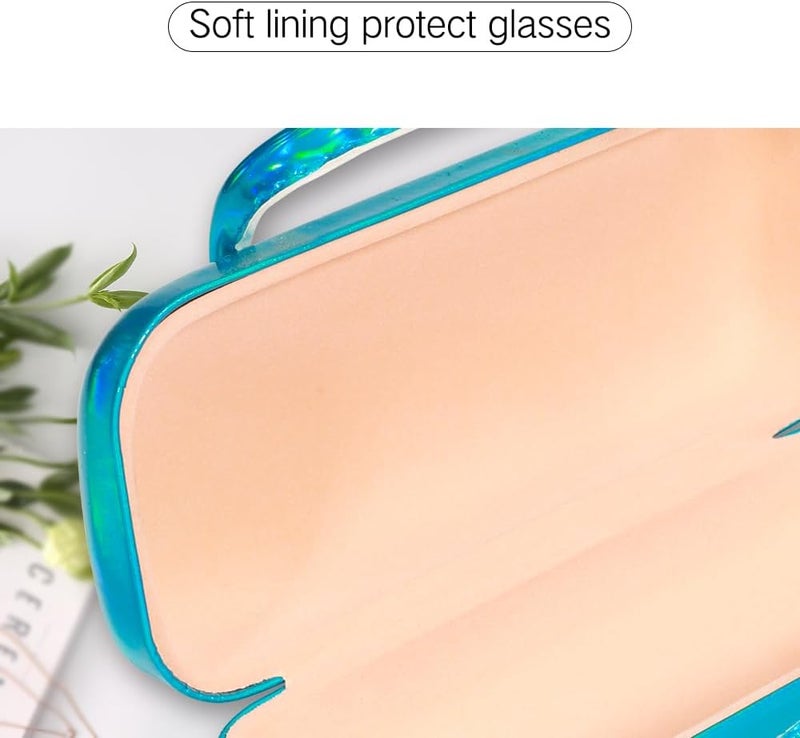 PERFECTSIGHT Store Hard Shell Eyeglasses Case, PU Leather Protective Glasses Case, Cute Eyeglass Case for Women Men Girls - Image 4